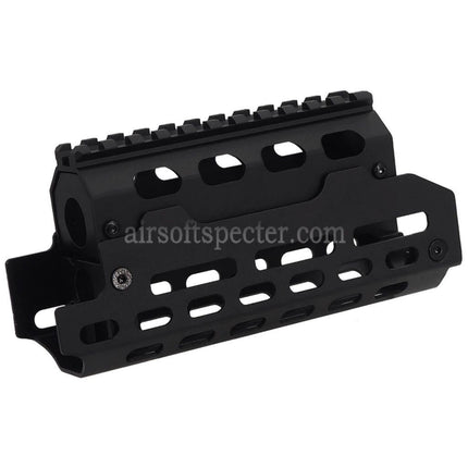 CYMA Aluminium M-LOK Handguard Rail System Suitable For AK74U Series AEG Rifles Airsoft Black