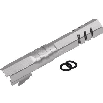 5KU 4.3 Inches CNC Aluminum Hexagon Outer Barrel +11mm CW Clockwise Threaded Suitable For Armorer Works WE (WE-TECH) Tokyo Marui Hi-Capa 4.3 Series GBB Pistols Airsoft