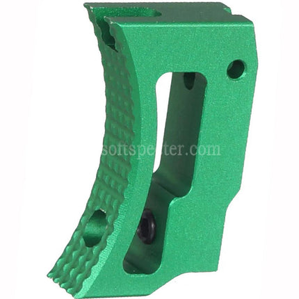 Gâchette courte incurvée réglable en aluminium 5KU pour pistolets Airsoft Tokyo Marui Hi-Capa série 1911 GBB
