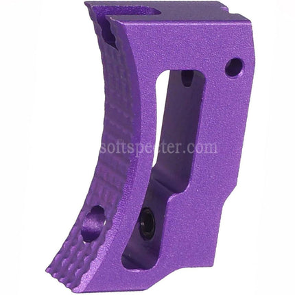 Gâchette courte incurvée réglable en aluminium 5KU pour pistolets Airsoft Tokyo Marui Hi-Capa série 1911 GBB