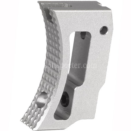 Gâchette courte incurvée réglable en aluminium 5KU pour pistolets Airsoft Tokyo Marui Hi-Capa série 1911 GBB