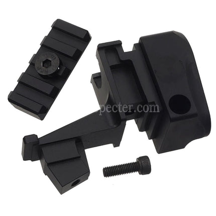 Adaptateur de crosse 5KU en aluminium 4 emplacements 20 mm M1913 Picatinny, compatible avec les tubes de crosse M4 pour fusils GBB Toyko Marui série AKM