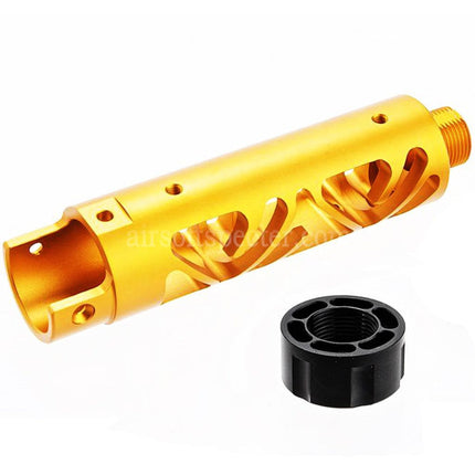 Narcos Airsoft CNC Aluminum Front Barrel Kit (Type 6) For Action Army AAP01 Series GBB Pistols