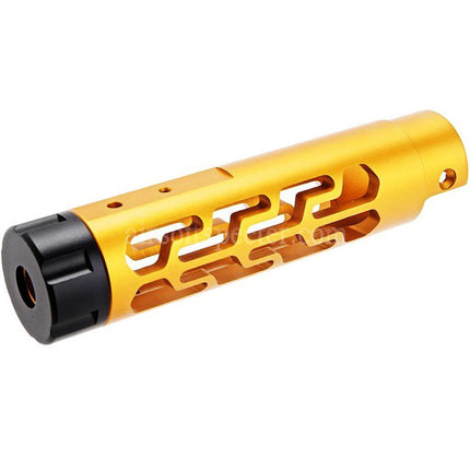 Narcos Airsoft CNC Aluminum Front Barrel Kit (Type 7) For Action Army AAP01 Series GBB Pistols