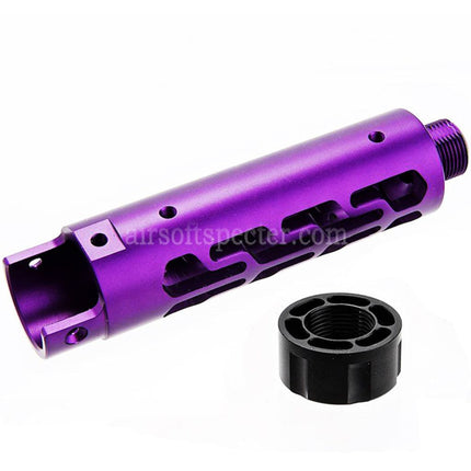 Narcos Airsoft CNC Aluminum Front Barrel Kit (Type 7) For Action Army AAP01 Series GBB Pistols