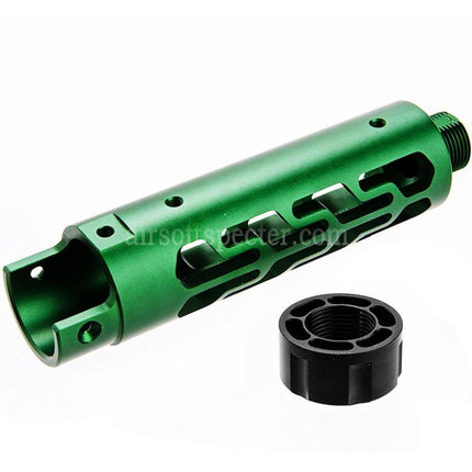 Narcos Airsoft CNC Aluminum Front Barrel Kit (Type 7) For Action Army AAP01 Series GBB Pistols