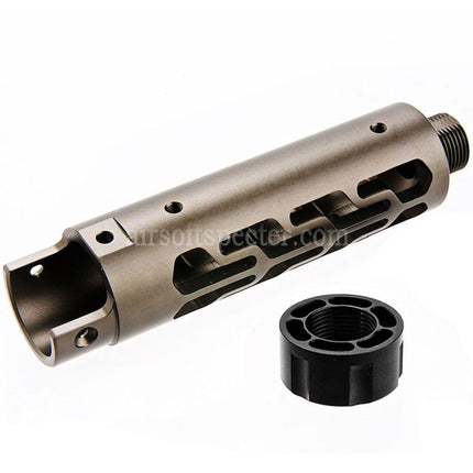 Narcos Airsoft CNC Aluminum Front Barrel Kit (Type 7) For Action Army AAP01 Series GBB Pistols
