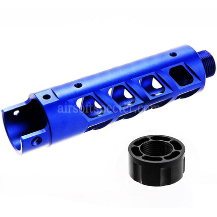 Narcos Airsoft CNC Aluminum Front Barrel Kit (Type 8) For Action Army AAP01 Series GBB Pistols