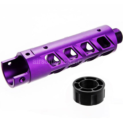 Narcos Airsoft CNC Aluminum Front Barrel Kit (Type 8) For Action Army AAP01 Series GBB Pistols