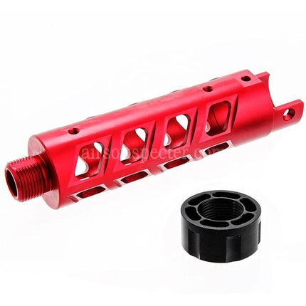 Narcos Airsoft CNC Aluminum Front Barrel Kit (Type 8) For Action Army AAP01 Series GBB Pistols