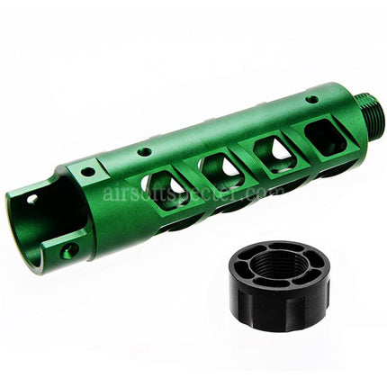Narcos Airsoft CNC Aluminum Front Barrel Kit (Type 8) For Action Army AAP01 Series GBB Pistols