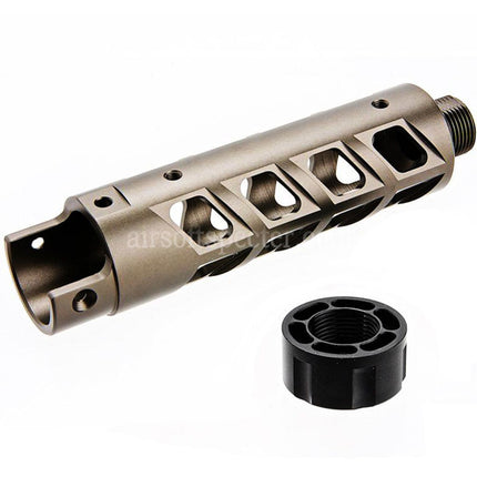 Narcos Airsoft CNC Aluminum Front Barrel Kit (Type 8) For Action Army AAP01 Series GBB Pistols