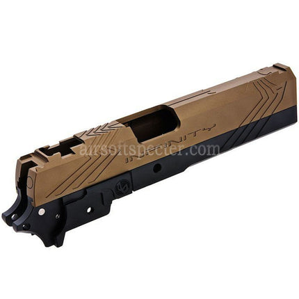 Tiger Soul CNC Aluminum INF Venom Middle Frame Slide Set For Toyko Marui Hi-Capa Series GBB Pistols Airsoft