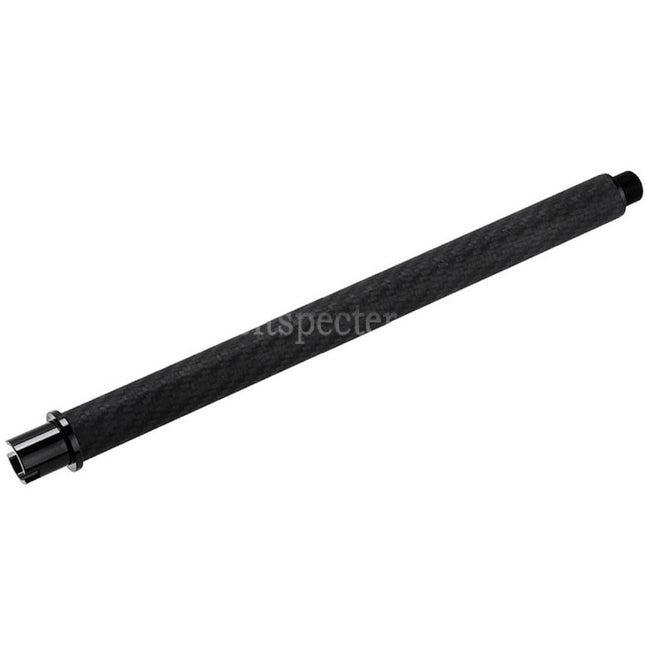 Dr. Black Light Weight Carbon Fiber 10.5 Inches Outer Barrel -14mm CCW Counter-Clockwise Thread For Tokyo Marui M4 Series MWS GBB Rifles Airsoft