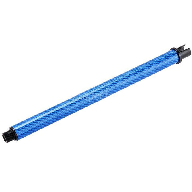 Dr. Black Light Weight Carbon Fiber 12 Inches Outer Barrel -14mm CCW Counter-Clockwise Thread For Tokyo Marui M4 Series MWS GBB Rifles Airsoft
