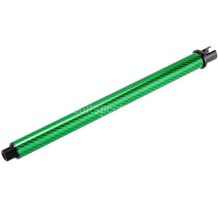Dr. Black Light Weight Carbon Fiber 12 Inches Outer Barrel -14mm CCW Counter-Clockwise Thread For Tokyo Marui M4 Series MWS GBB Rifles Airsoft