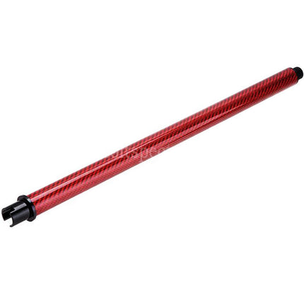 Dr. Black Light Weight Carbon Fiber 14 Inches Outer Barrel -14mm CCW Counter-Clockwise Thread For Tokyo Marui M4 Series MWS GBB Rifles Airsoft