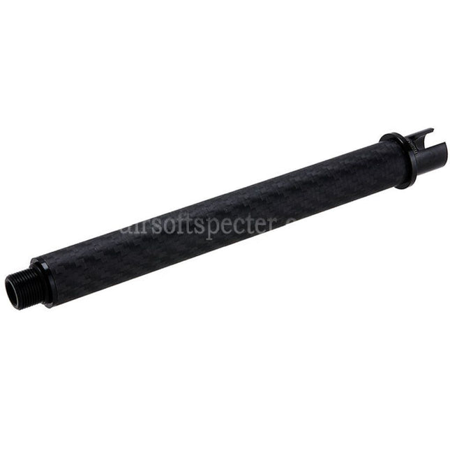 Dr. Black Light Weight Carbon Fiber 7 Inches Outer Barrel -14mm CCW Counter-Clockwise Thread For Tokyo Marui M4 Series MWS GBB Rifles Airsoft
