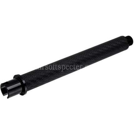 Dr. Black Light Weight Carbon Fiber 7 Inches Outer Barrel -14mm CCW Counter-Clockwise Thread For Tokyo Marui M4 Series MWS GBB Rifles Airsoft