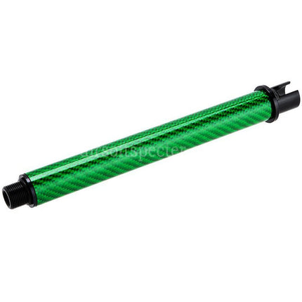 Dr. Black Light Weight Carbon Fiber 7 Inches Outer Barrel -14mm CCW Counter-Clockwise Thread For Tokyo Marui M4 Series MWS GBB Rifles Airsoft