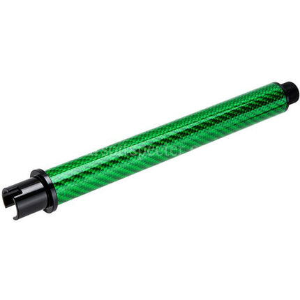 Dr. Black Light Weight Carbon Fiber 7 Inches Outer Barrel -14mm CCW Counter-Clockwise Thread For Tokyo Marui M4 Series MWS GBB Rifles Airsoft
