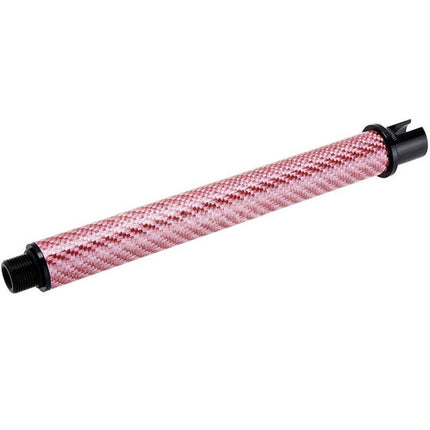 Dr. Black Light Weight Carbon Fiber 7 Inches Outer Barrel -14mm CCW Counter-Clockwise Thread For Tokyo Marui M4 Series MWS GBB Rifles Airsoft