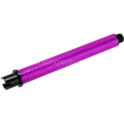 Dr. Black Light Weight Carbon Fiber 7 Inches Outer Barrel -14mm CCW Counter-Clockwise Thread For Tokyo Marui M4 Series MWS GBB Rifles Airsoft