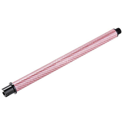 Dr. Black Light Weight Carbon Fiber 9 Inches Outer Barrel -14mm CCW Counter-Clockwise Thread For Tokyo Marui M4 Series MWS GBB Rifles Airsoft