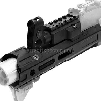 Kit de rail de garde-main M-LOK étendu Dytac SLR Rifleworks ION Lite 165 mm 6,5 pouces avec canon externe pour répliques Airsoft GBB de la série GHK AK, noir