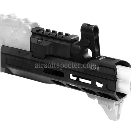Kit de rail de garde-main M-LOK étendu Dytac SLR Rifleworks ION Lite 165 mm 6,5 pouces avec canon externe pour répliques Airsoft GBB de la série GHK AK, noir