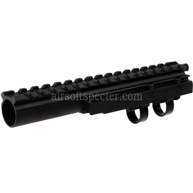Hephaestus 20mm Picatinny Railed Gas Tube Type III For AK Series AEG GBB Rifles Airsoft Black