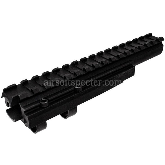Hephaestus Aluminum 20mm Railed Gas Tube For Tokyo Marui AK Series GBB Rifles Airsoft Black