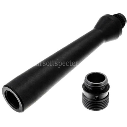 Revanchist Airsoft 100mm Ultra Lightweight Aluminum Outer Barrel -14mm CCW with Thread Adaptor For Novritsch SSP5 Series GBB Pistols