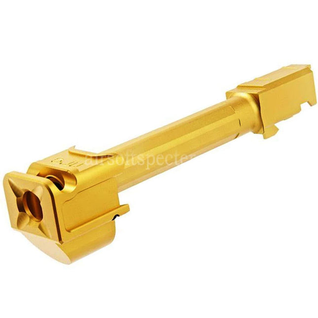 RGW ARC9 Outer Barrel with Sparc-M V2-G5 Compensator -14mm CCW For VFC G17 Gen5 Series GBB Pistols Airsoft Gold
