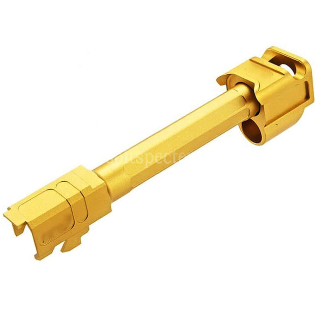 RGW ARC9 Outer Barrel with Sparc-M V2-G5 Compensator -14mm CCW For VFC G17 Gen5 Series GBB Pistols Airsoft Gold