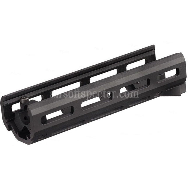 Hephaestus 6.5 Inches 160mm CNC Aluminum M-LOK Handguard For GHK LCT AKS-74U Series AEG GBB Rifles Airsoft Black