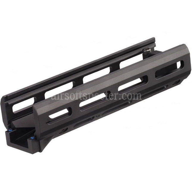 Hephaestus 6.5 Inches 160mm CNC Aluminum M-LOK Handguard For GHK LCT AKS-74U Series AEG GBB Rifles Airsoft Black