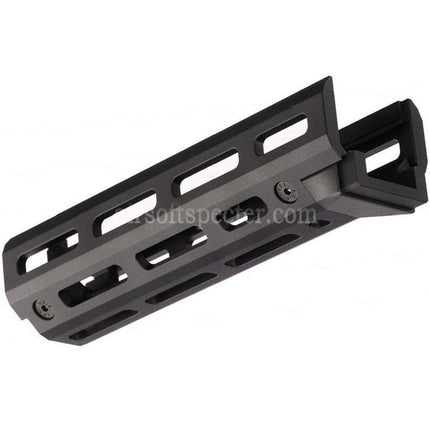 Hephaestus 6.5 Inches 160mm CNC Aluminum M-LOK Handguard For GHK LCT AKS-74U Series AEG GBB Rifles Airsoft Black