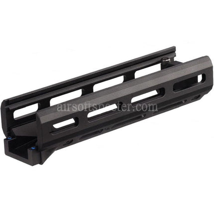 Protège-main Hephaestus M-LOK CNC en aluminium de 6,5 pouces (160 mm) avec tube à gaz rail de 20 mm pour répliques AEG GBB AKS-74U de série GHK LCT Airsoft Noir