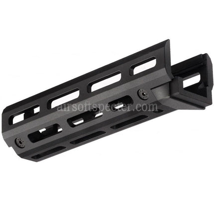 Protège-main Hephaestus M-LOK CNC en aluminium de 6,5 pouces (160 mm) avec tube à gaz rail de 20 mm pour répliques AEG GBB AKS-74U de série GHK LCT Airsoft Noir