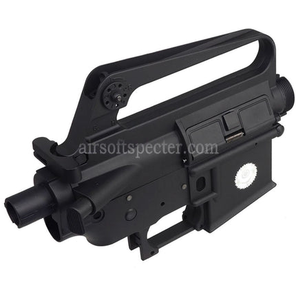 E&C COLT M16A1 603 Style Metal Body Upper Lower Receiver (CNC Logo) Suitable For E&C Tokyo Marui M4 M16 Series AEG Rifles Airsoft Black