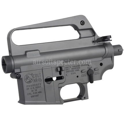 E&C COLT M16VN 604 Style Metal Body Upper Lower Receiver (CNC Logo) Suitable For E&C Tokyo Marui M4 M16 Series AEG Rifles Airsoft Grey