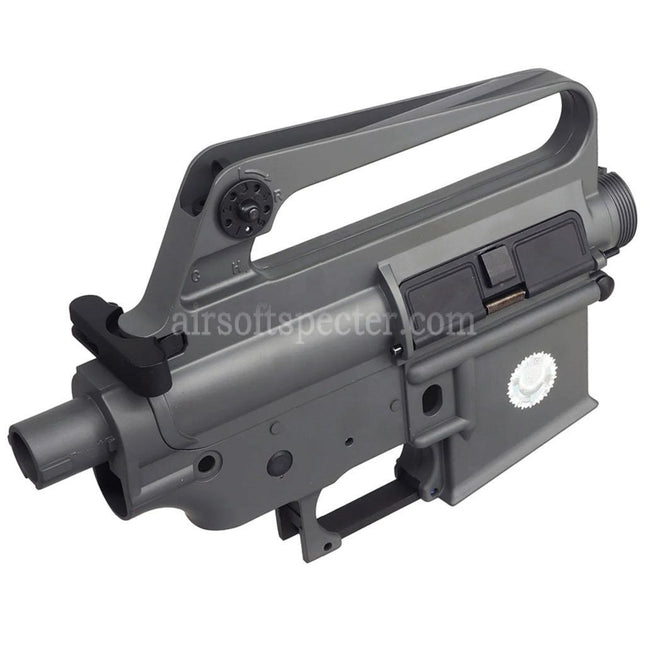 E&C COLT M16VN 604 Style Metal Body Upper Lower Receiver (CNC Logo) Suitable For E&C Tokyo Marui M4 M16 Series AEG Rifles Airsoft Grey