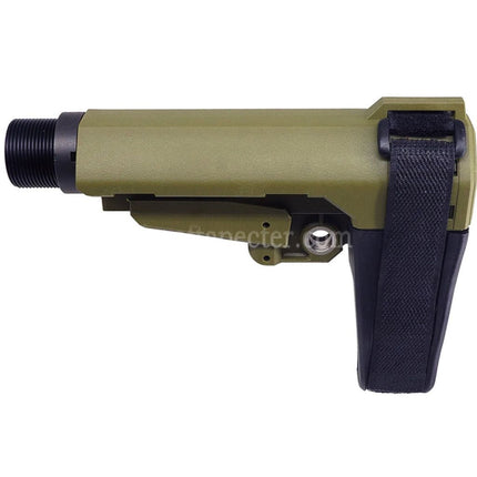 CYMA CGS SBT Style SBA3 Stabilizing Brace Stock Set with 6-Position Buffer Tube Suitable For CYMA CGS Tokyo Marui M4 Series MWS GBB Rifles