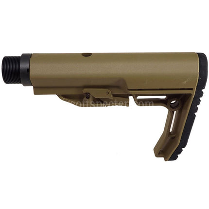 CYMA CGS MFT BMSMIL Style Minimalist Stock Set with 6-Position Short Buffer Tube Suitable For CYMA CGS Tokyo Marui M4 Series MWS GBB Rifles