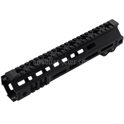Z-Parts Aluminum 255mm 10 Inches MK4 M-LOK Handguard Rail System with Barrel Nut For GHK M4 Series GBB Rifles Airsoft Black