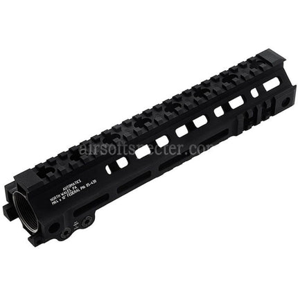 Z-Parts Aluminum 255mm 10 Inches MK4 M-LOK Handguard Rail System with Barrel Nut For GHK M4 Series GBB Rifles Airsoft Black
