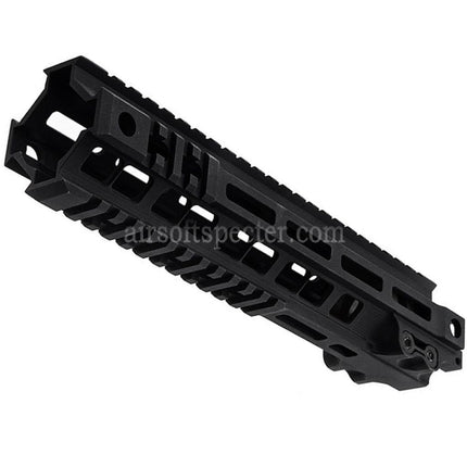Z-Parts Aluminum 255mm 10 Inches MK4 M-LOK Handguard Rail System with Barrel Nut For GHK M4 Series GBB Rifles Airsoft Black