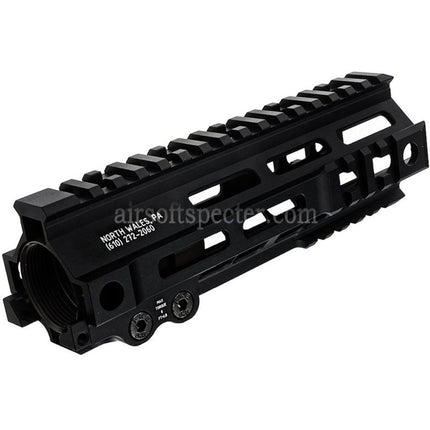 Z-Parts Aluminum 185mm 7 Inches MK4 M-LOK Handguard Rail System with Barrel Nut For Tokyo Marui M4 Series MWS GBB Rifles Airsoft Black