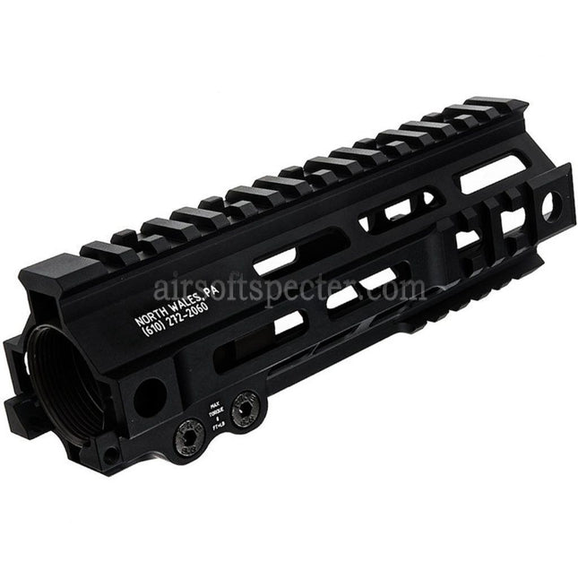 Z-Parts Aluminum 185mm 7 Inches MK4 M-LOK Handguard Rail System with Barrel Nut For Tokyo Marui M4 Series MWS GBB Rifles Airsoft Black